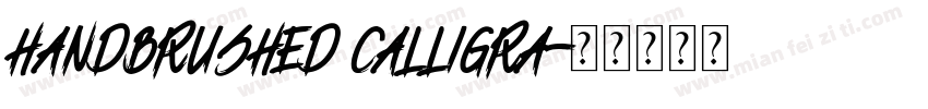 handbrushed calligra字体转换